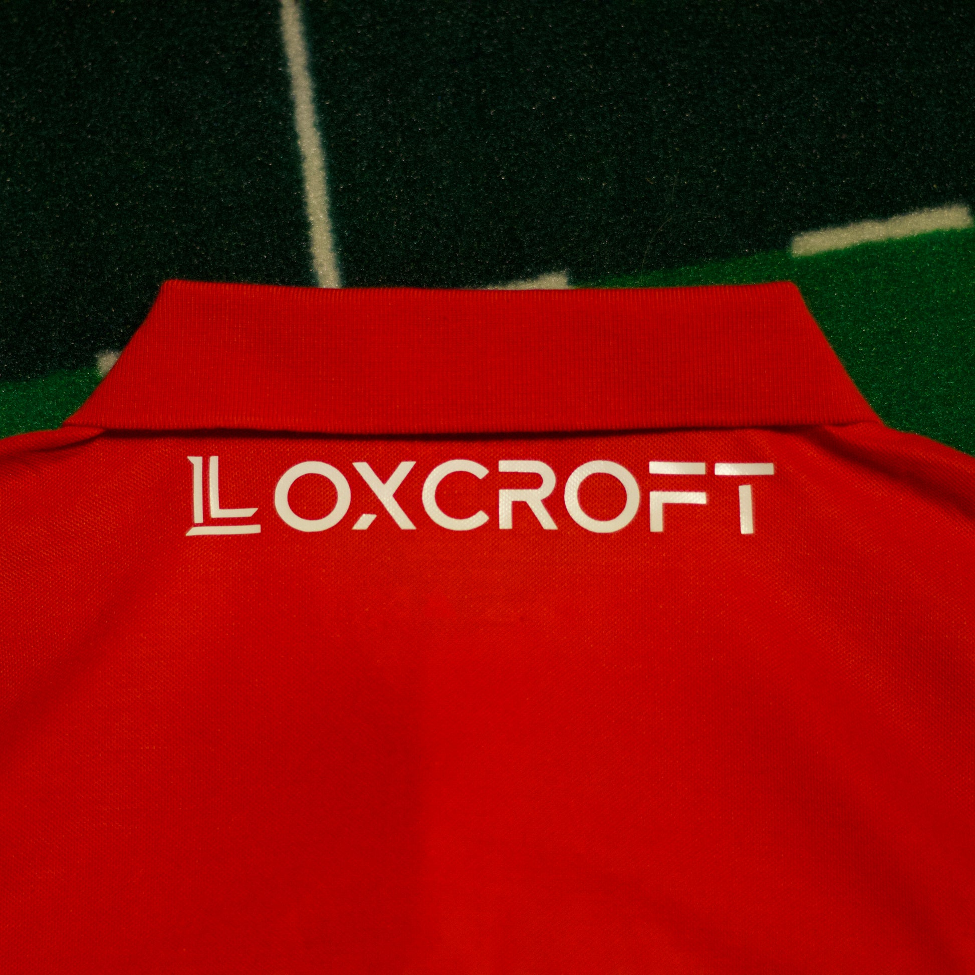 Loxcroft Red Polo Back Logo